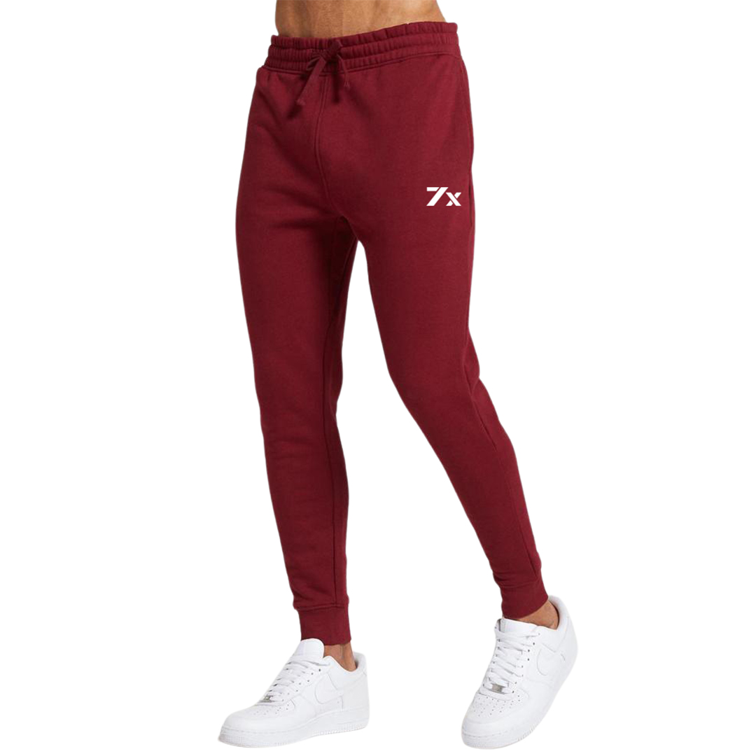 Maroon Joggers Outfit Men's